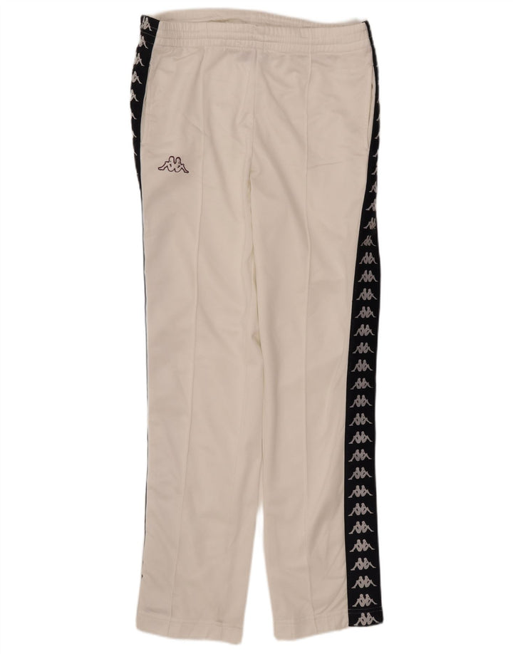 Kappa Hombre Pantalones De Chándal Gráficos Small Blanco Colorblock Poliéster