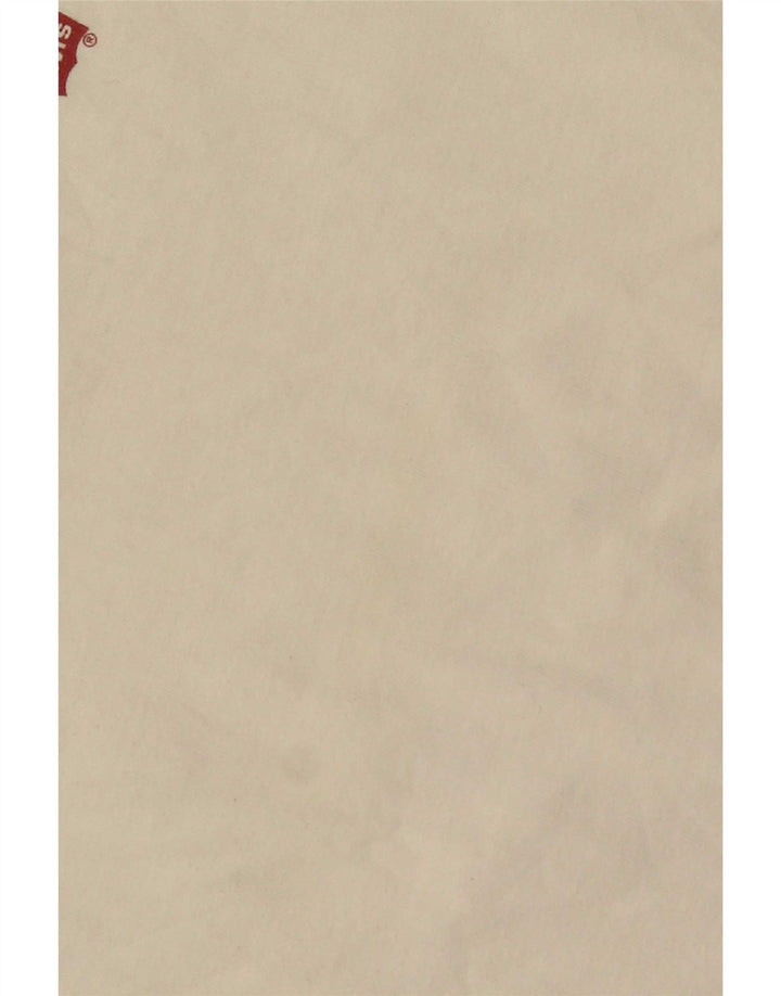 Levi's Top de manga larga para hombre de algodón blanco grande