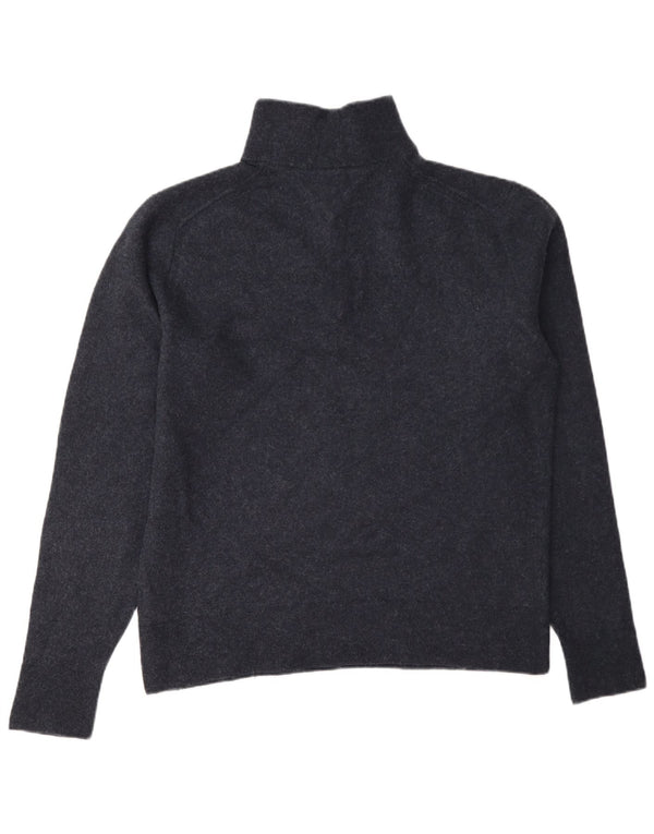 Tommy Hilfiger - Jersey para hombre con cremallera y cuello, talla 2XL, lana azul marino