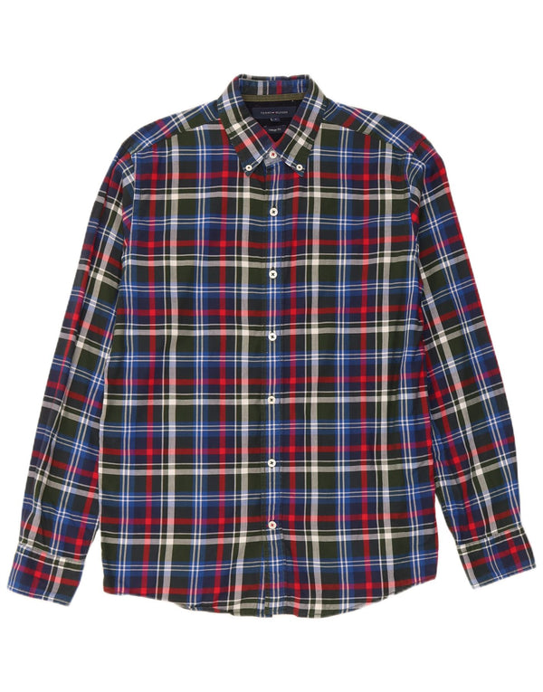 Tommy Hilfiger Camisa Vintage Fit De Algodón A Cuadros Azul Marino Pequeño Para Hombre
