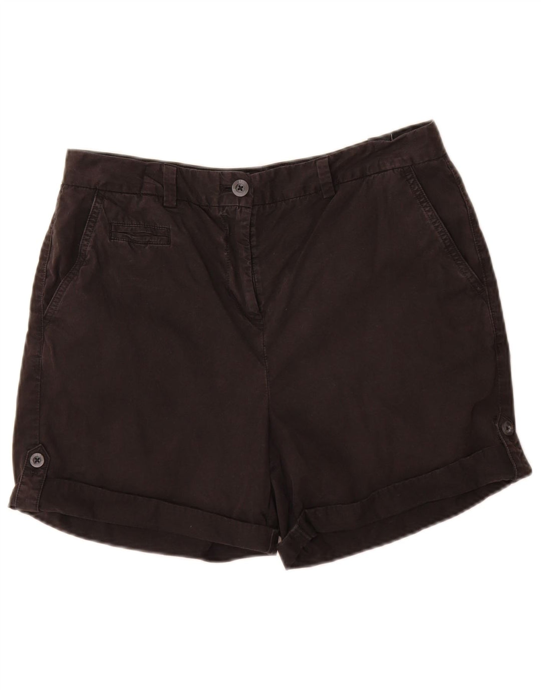 Marks & Spencer Pantalones cortos chinos para mujer UK 12 Medium W32 Algodón negro