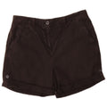 Marks & Spencer Pantalones cortos chinos para mujer UK 12 Medium W32 Algodón negro