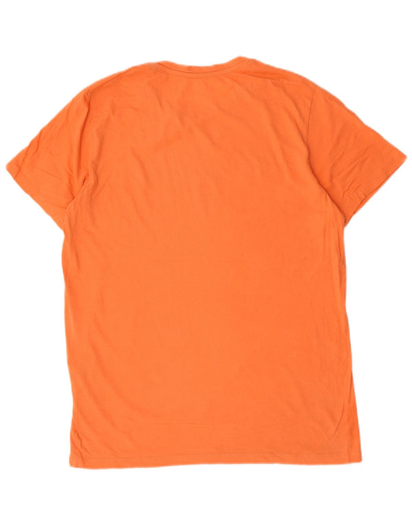 Jack & Jones - Camiseta gráfica para hombre, talla grande, algodón naranja