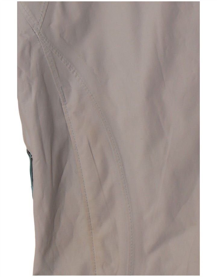 COLUMBIA Chaqueta cortavientos con capucha para mujer UK 44 Medium Blue Nylon Sports