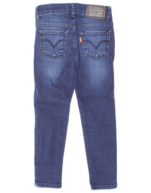 Levi's Vaqueros súper ajustados de cintura alta 720 para niñas 3-4 años W20 L16 Azul