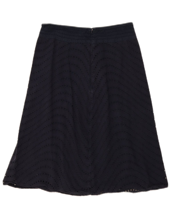 Falda acampanada para mujer Fat Face UK 6 XS W26 Azul marino Algodón