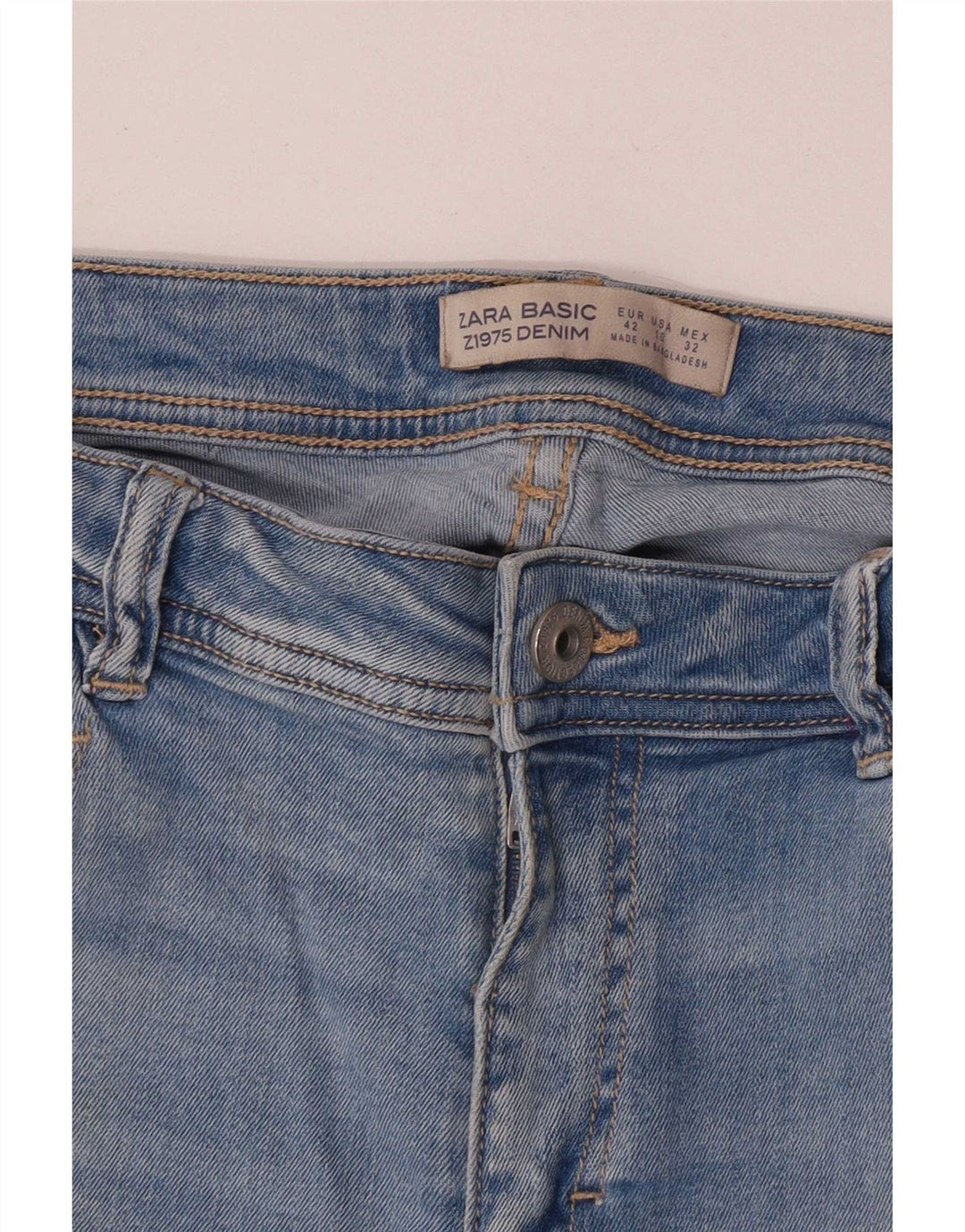 Zara Jeans Slim para Mujer EU 42 Large W32 L27 Azul