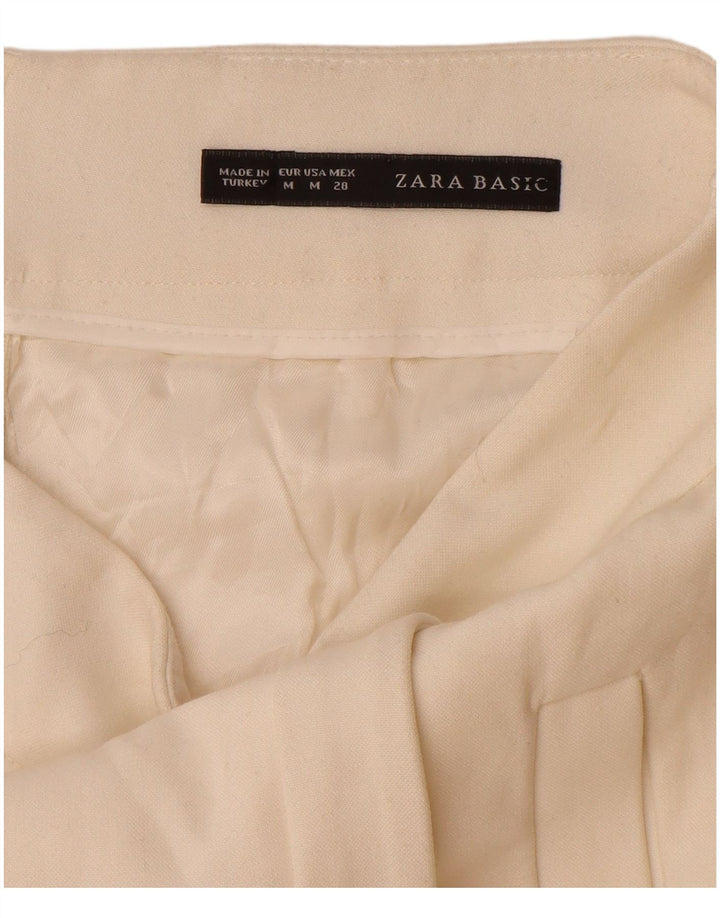 Zara Mujer Minifalda Mediana W28 Blanco