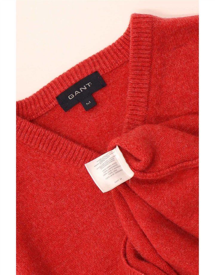 Gant Jersey Con Cuello En V De Lana Roja Mediana Hombre