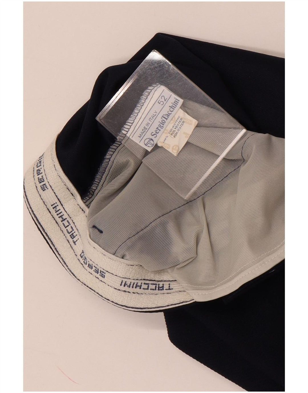 Sergio Tacchini Pantalones cortos chinos para hombre IT 52 XL W32 Azul marino Poliéster