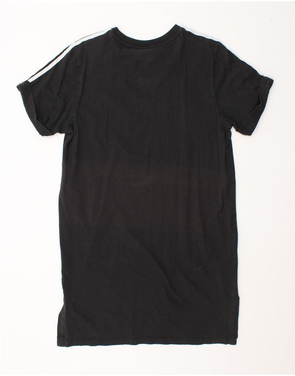 Adidas Womens T-Shirt Dress UK 14 Medium Black