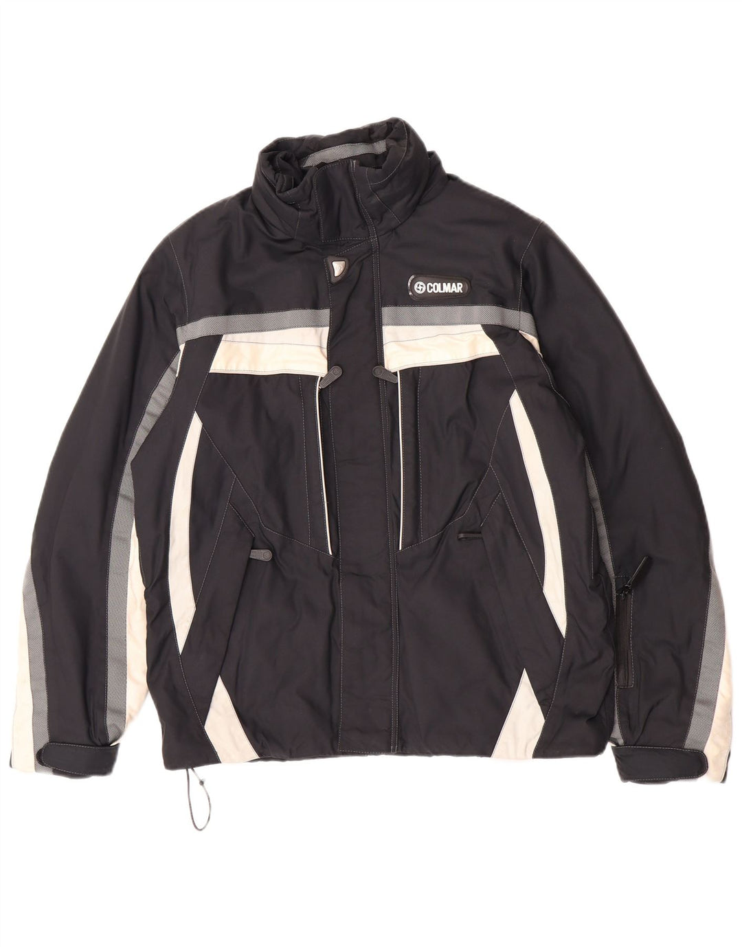 Chaqueta de esquí Colmar para hombre IT 48 Medium Black Colourblock