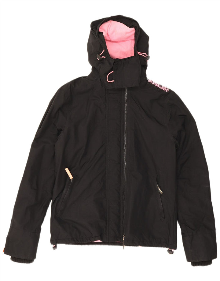 Superdry Chaqueta cortavientos The Windcheater para mujer, talla 40, talla M, color negro