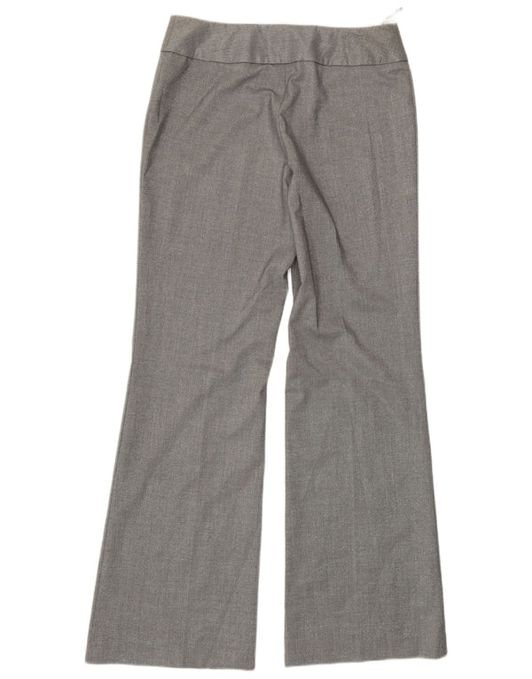 Oasis Pantalones de traje con corte de bota para mujer UK 10 Small W30 L32 Poliéster plateado