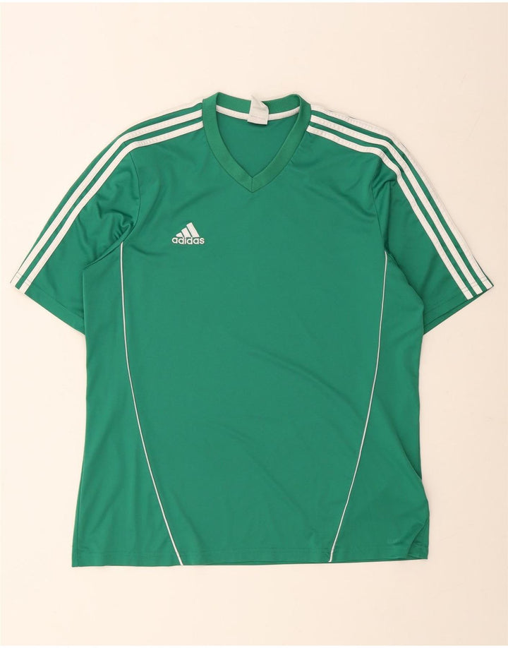 Adidas Hombre Camiseta Top XL Verde Poliéster