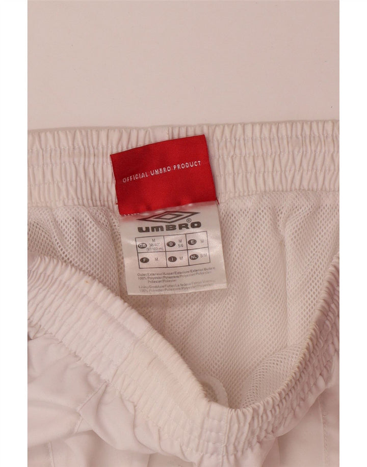 UMBRO Bermudas deportivas para hombre UK 38/40 Medium Blanco Poliéster