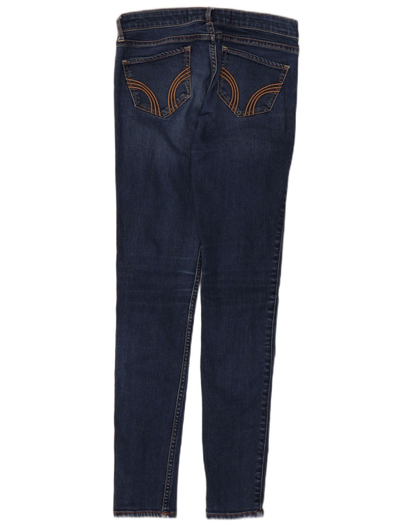 Vaqueros ajustados para mujer Hollister US 1 XS W25 L29 Algodón azul