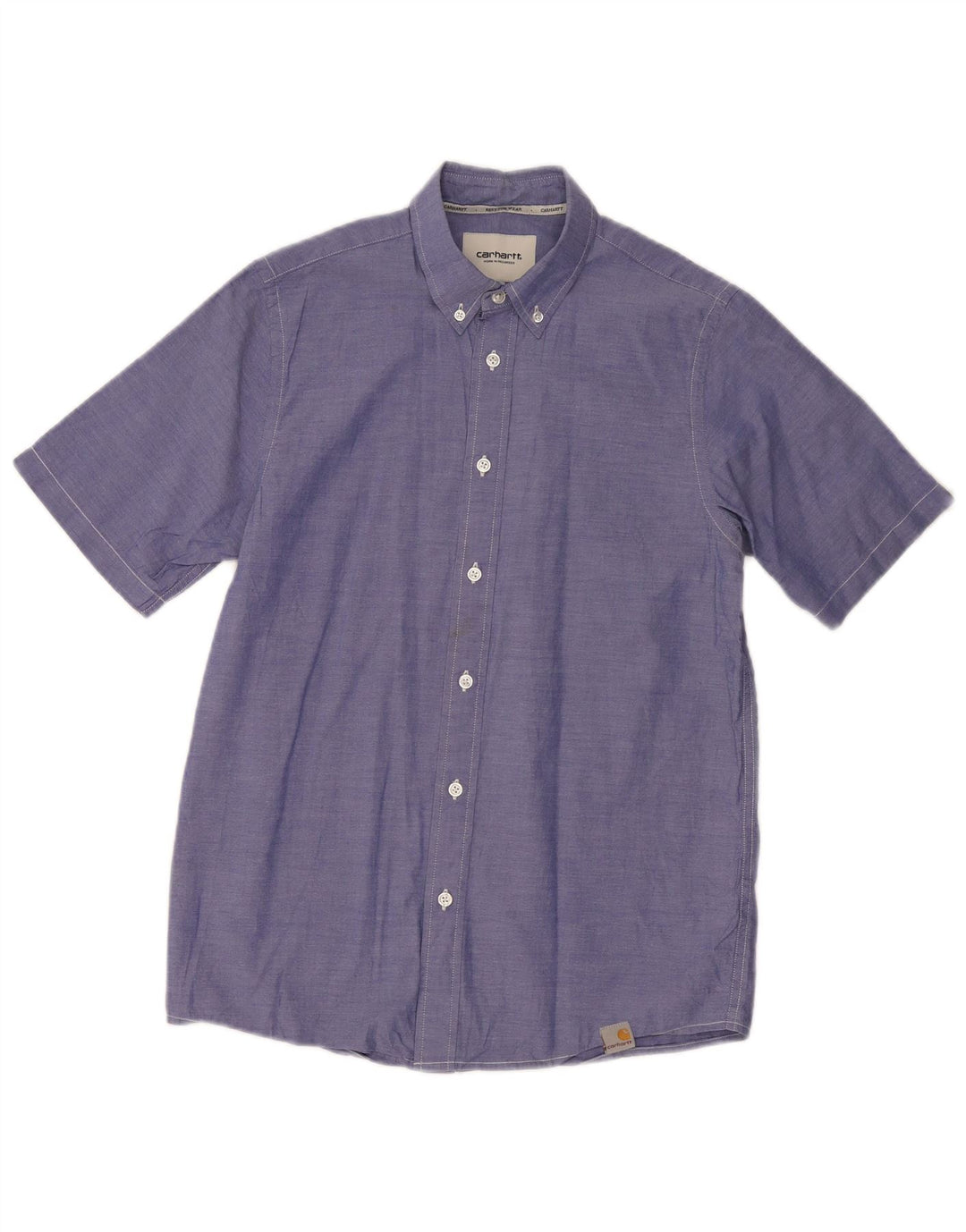 CARHARTT Camisa de manga corta para hombre azul pequeño
