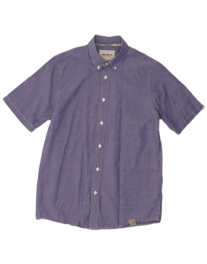 CARHARTT Camisa de manga corta para hombre azul pequeño