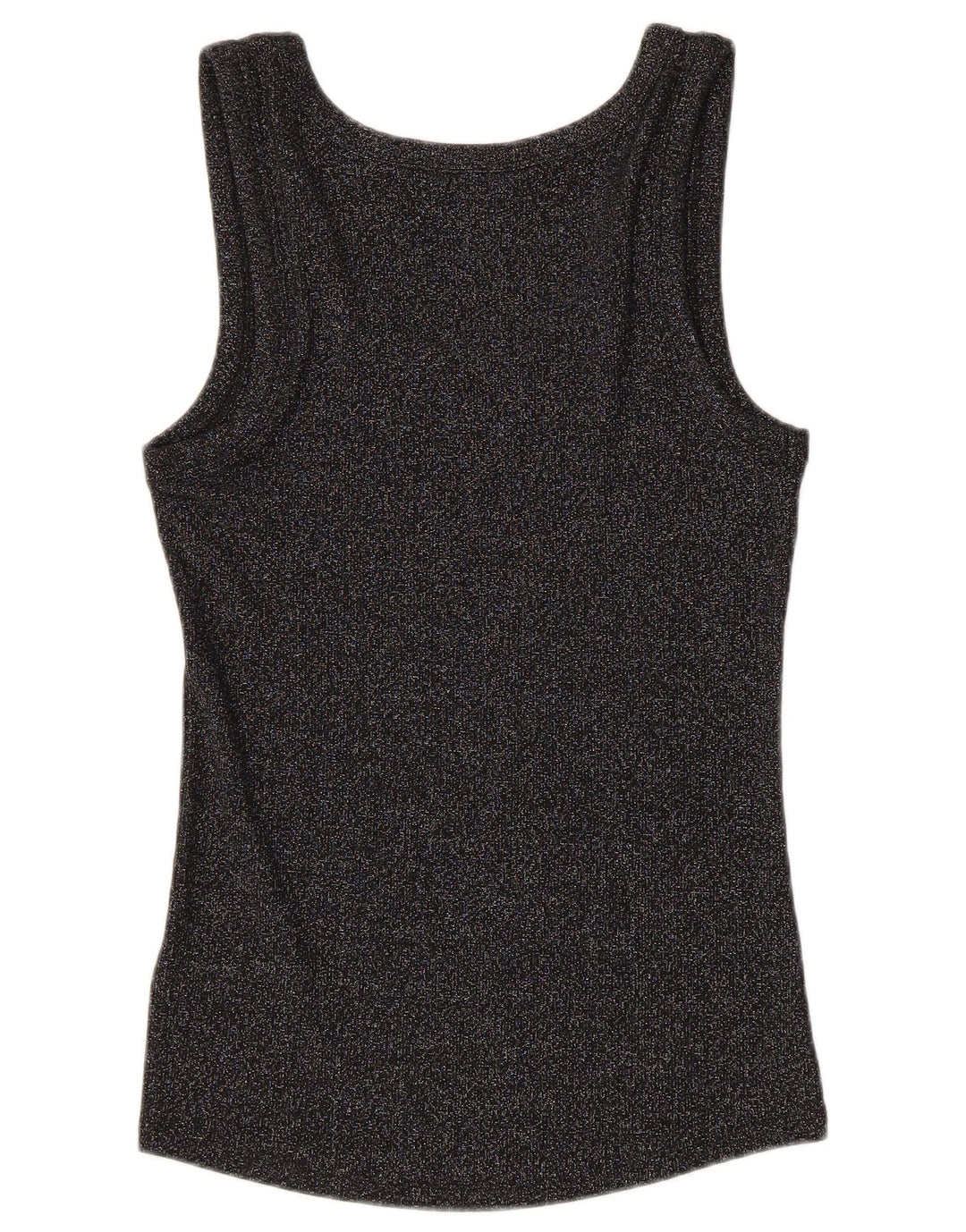 Marks & Spencer Camiseta sin mangas para mujer UK 40 Mediana Algodón moteado negro