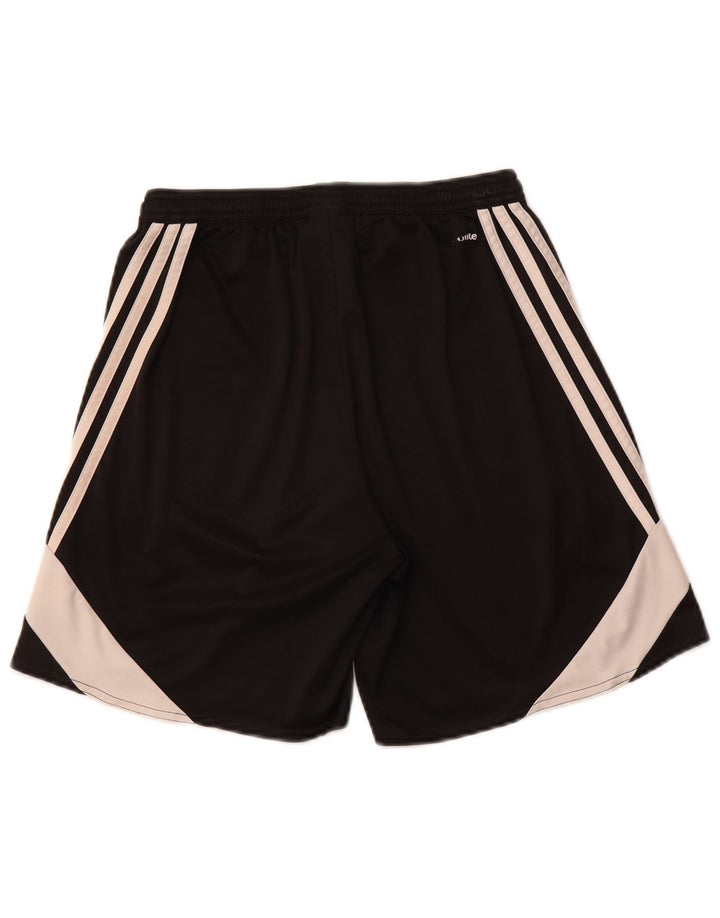 ADIDAS Hombres Climalite Sport Shorts Medio Negro Colorblock Poliéster