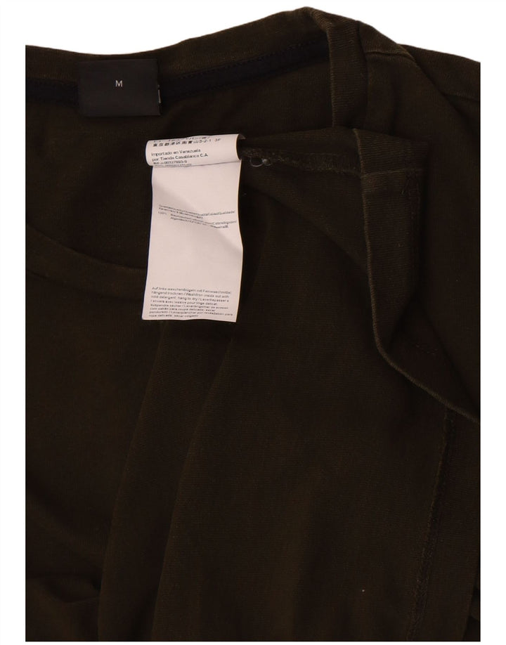Camiseta Hugo Boss Hombre Manga Larga Algodón Caqui Medio