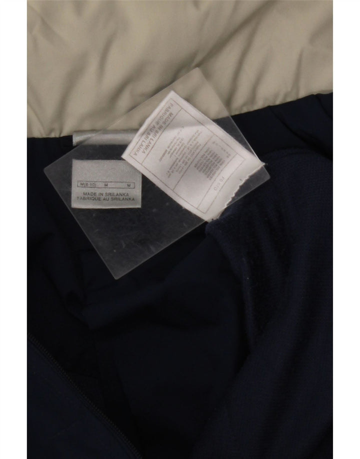 NIKE Chaqueta impermeable con capucha para mujer US 8/10 Mediana Azul Marino Poliéster