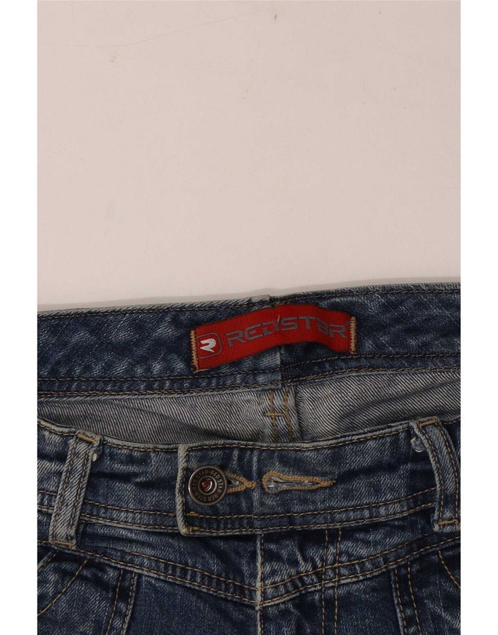 Vintage Mujer Bootcut Jeans W28 L31 Azul Marino