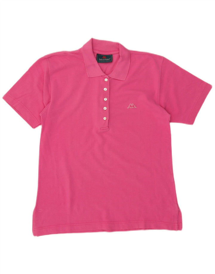 KAPPA Polo para mujer UK 44 Algodón rosa medio