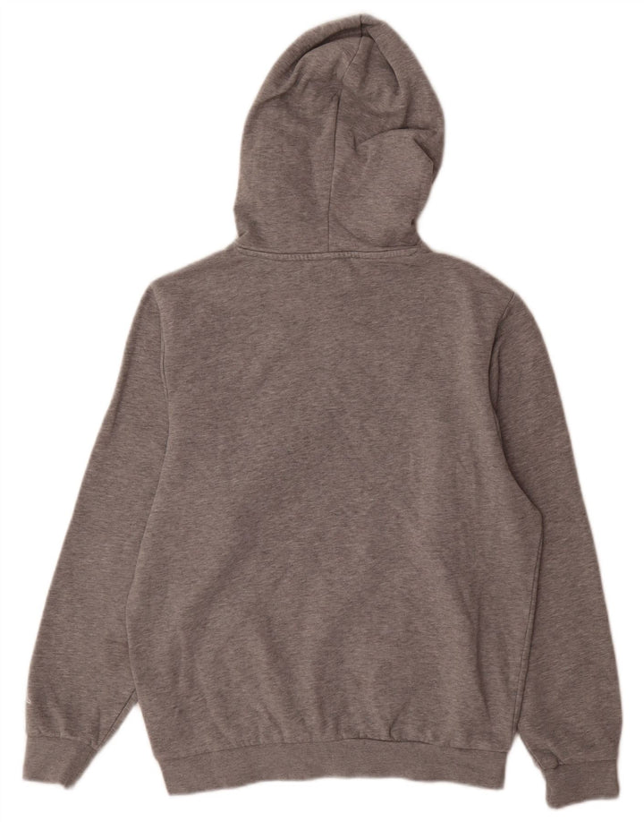 Kappa Hombre Sudadera Con Capucha Gráfica Jersey De Algodón Gris Medio