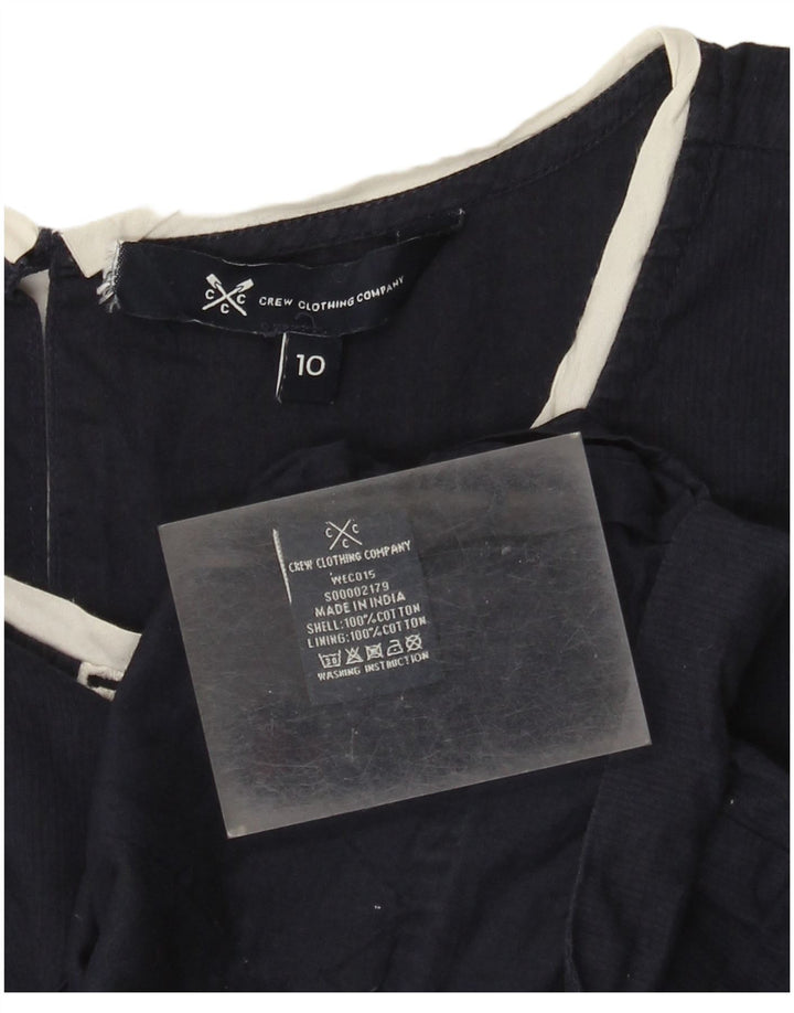 J. Crew Camiseta sin mangas para mujer UK 10 Small Azul marino Algodón