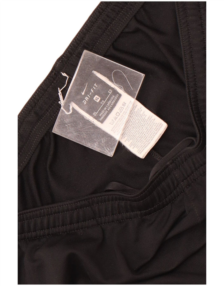 Nike Pantalones de chándal Dri Fit para Hombre XL Negro Colorblock Poliéster