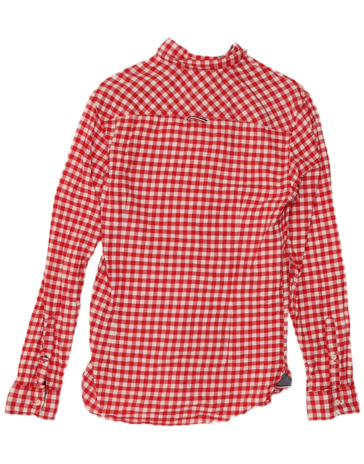 Tommy Hilfiger Camisa de franela de ajuste regular para hombre Algodón a cuadros rojo pequeño