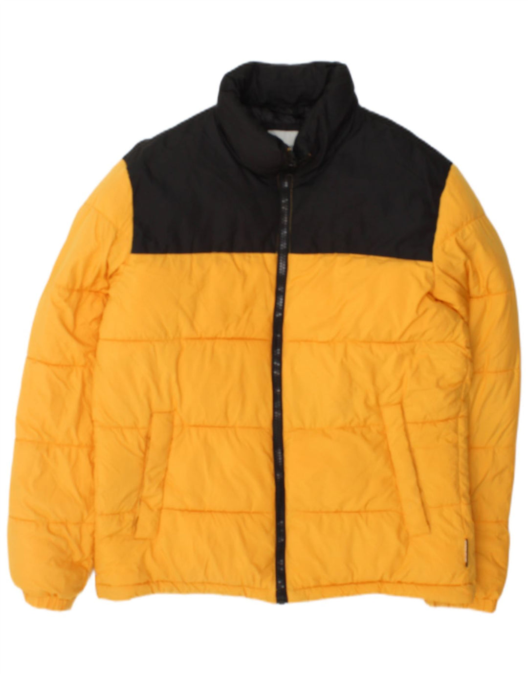 Jack & Jones Chaqueta acolchada para hombre UK 38 Medium Yellow Colourblock