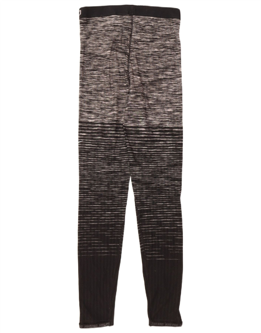 NIKE Leggings gráficos para mujer UK 44 Grande Poliéster a rayas negras