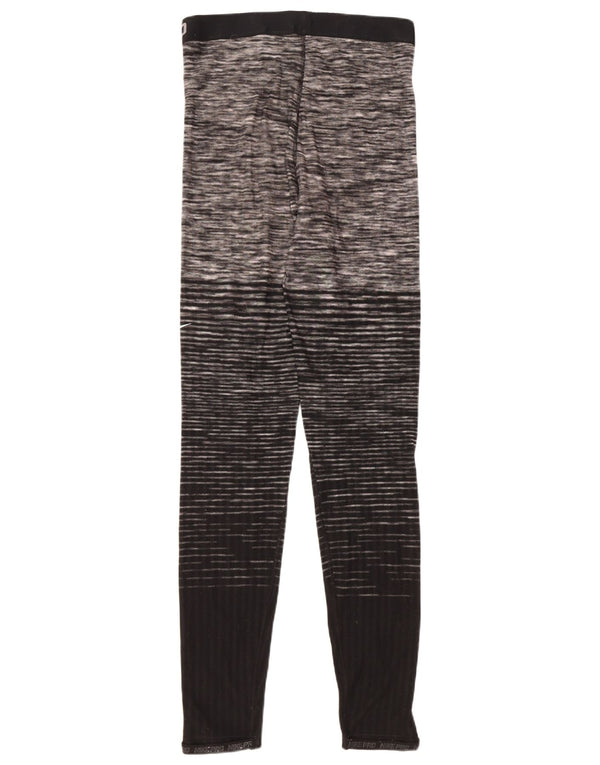 NIKE Leggings gráficos para mujer UK 44 Grande Poliéster a rayas negras