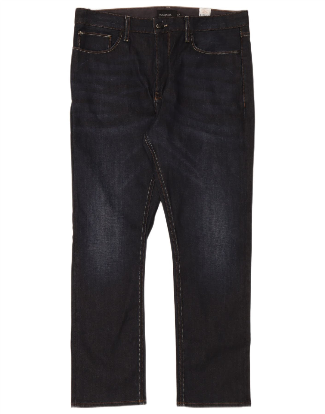 Marks & Spencer Jeans ajustados Autograph para hombre W36 L29 Algodón azul marino