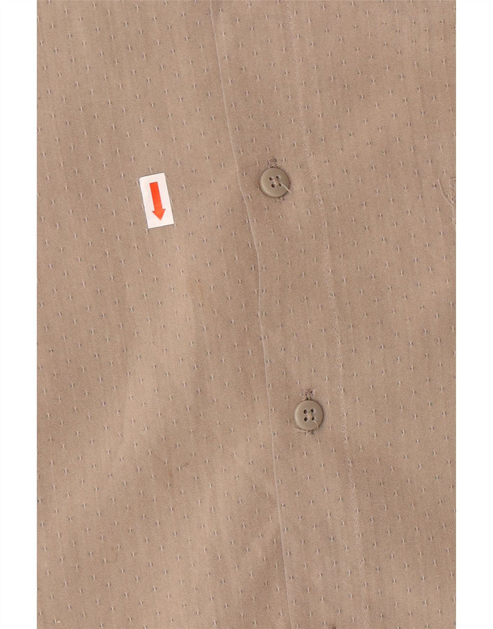 Pierre Cardin Camisa para hombre Talla 17 17 1/2 XL Rayón manchado gris