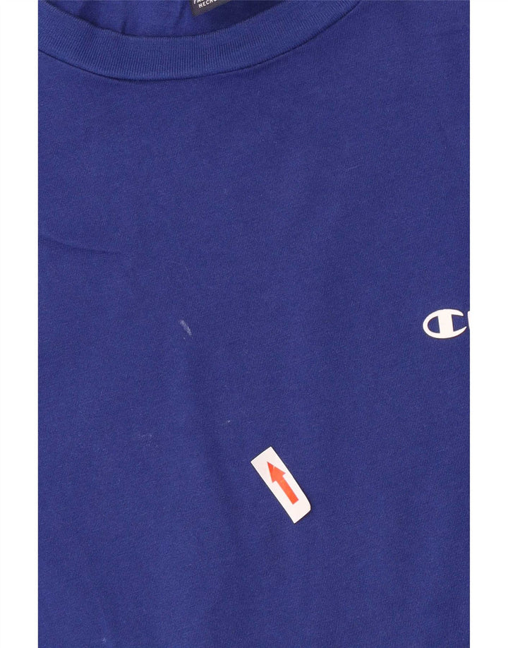 Champion Camiseta Hombre Top XL Algodón Azul