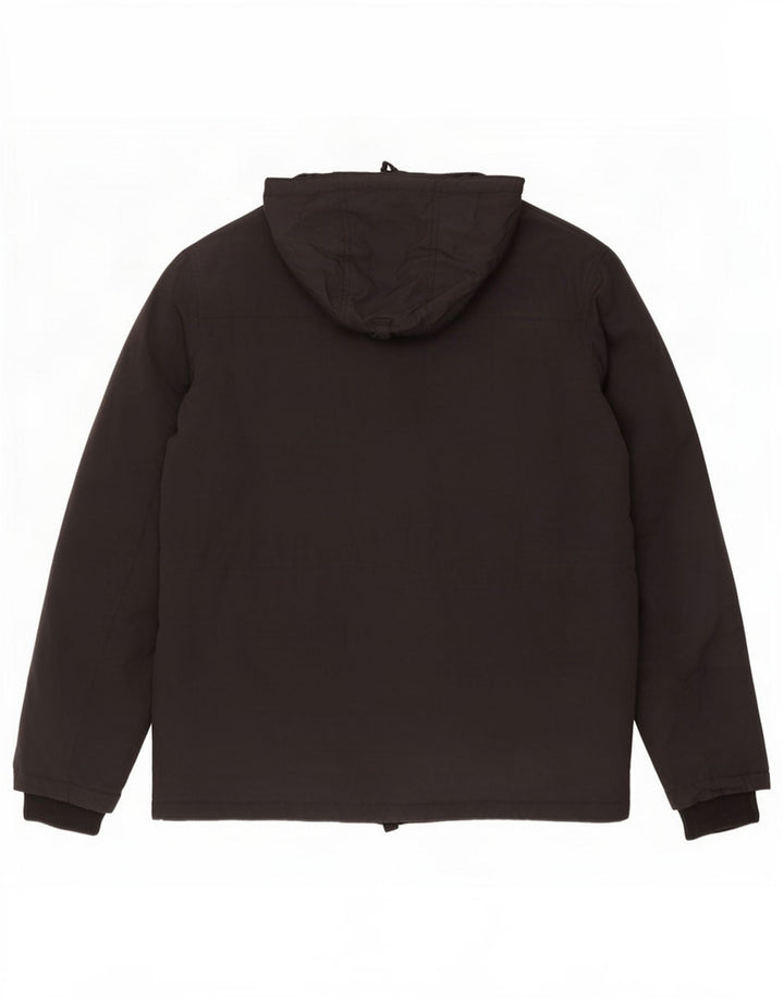 Lee Chaqueta acolchada con capucha para hombre UK 40 Large Poliéster negro