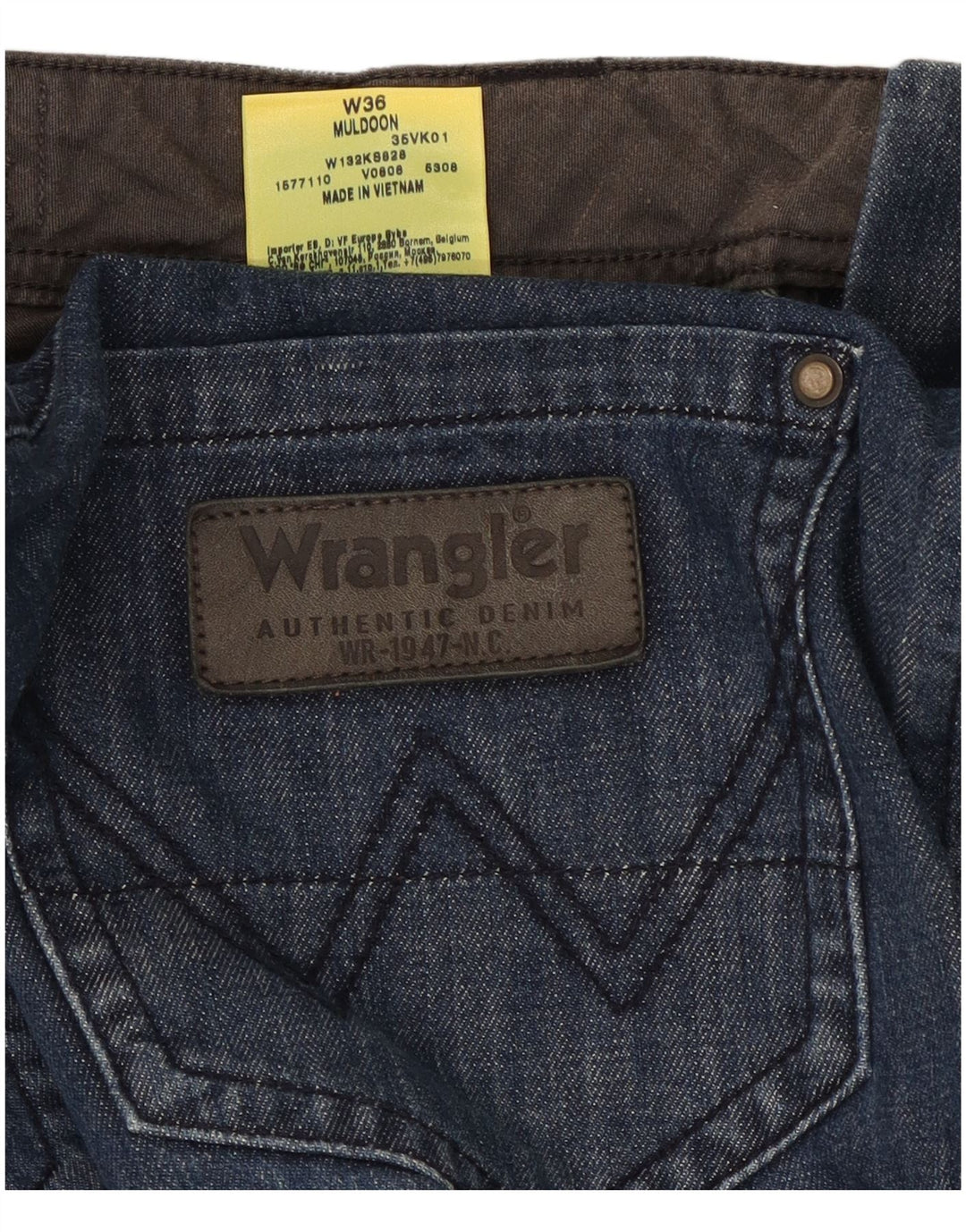 Wrangler Pantalones cortos vaqueros cargo para hombre W36 Algodón azul grande