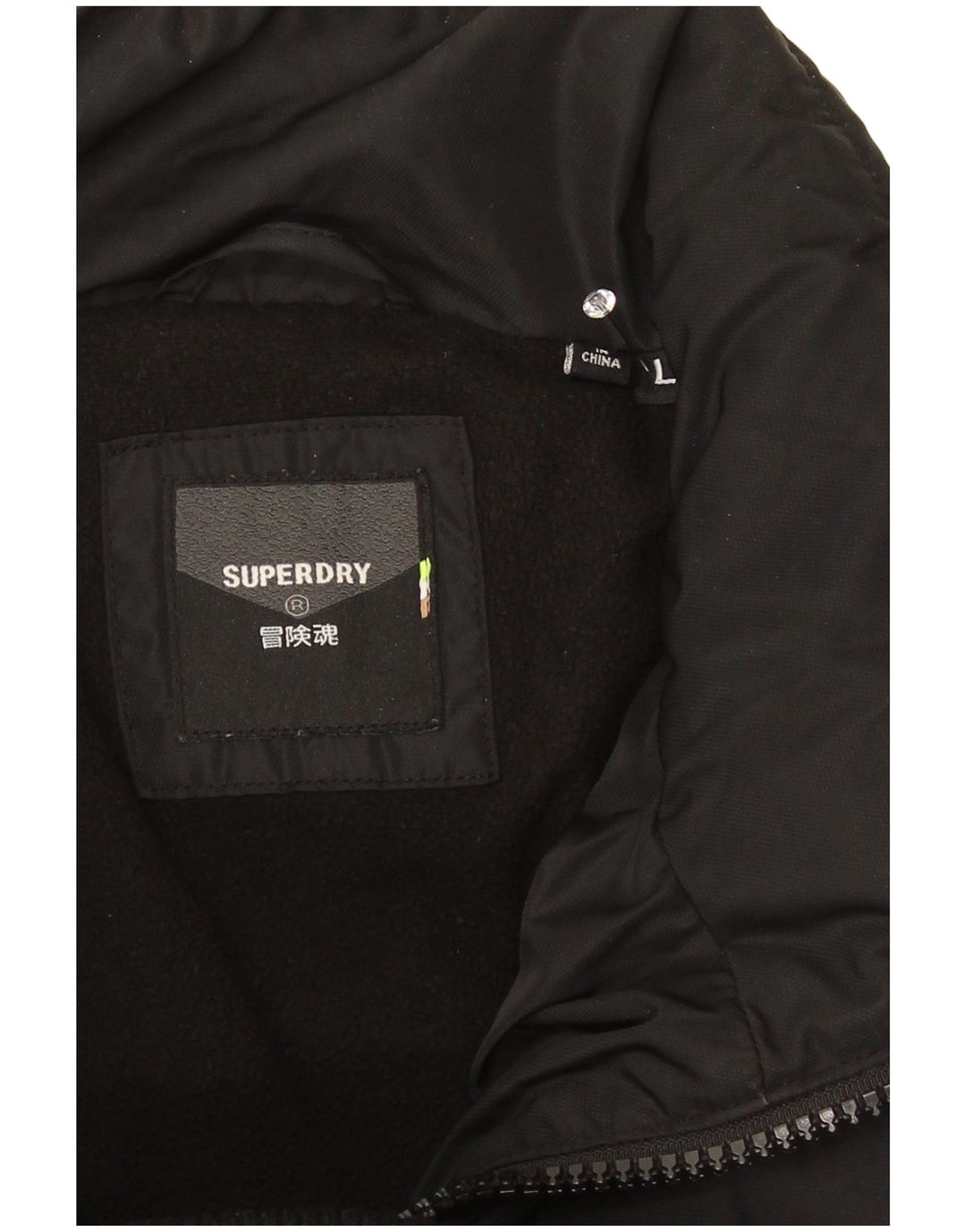 Superdry Chaqueta acolchada para hombre UK 40 Large Caqui Camuflaje Poliéster