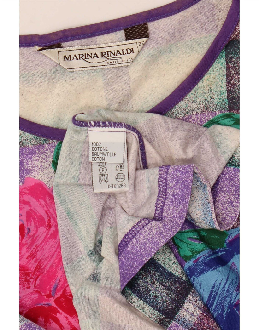 Marina Rinaldi Camiseta gráfica para mujer Talla superior 25 Grande Multicolor