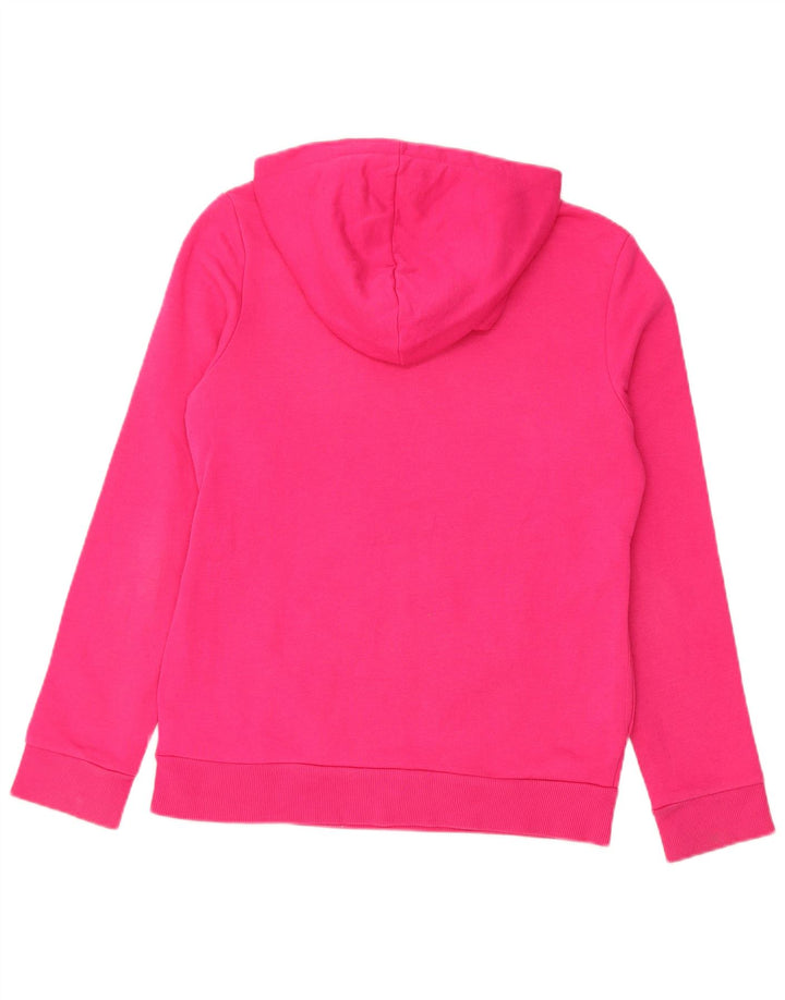 ADIDAS Sudadera con capucha gráfica para mujer UK 8/10 Small Pink Cotton