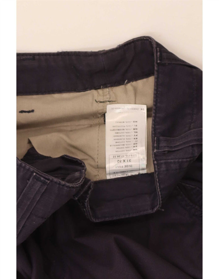 Carhartt Pantalones Cargo Hombre W31 L32 Algodón Negro