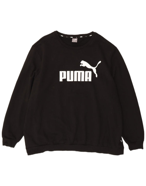 Puma Sudadera gráfica para hombre Jumper 4XL Algodón negro