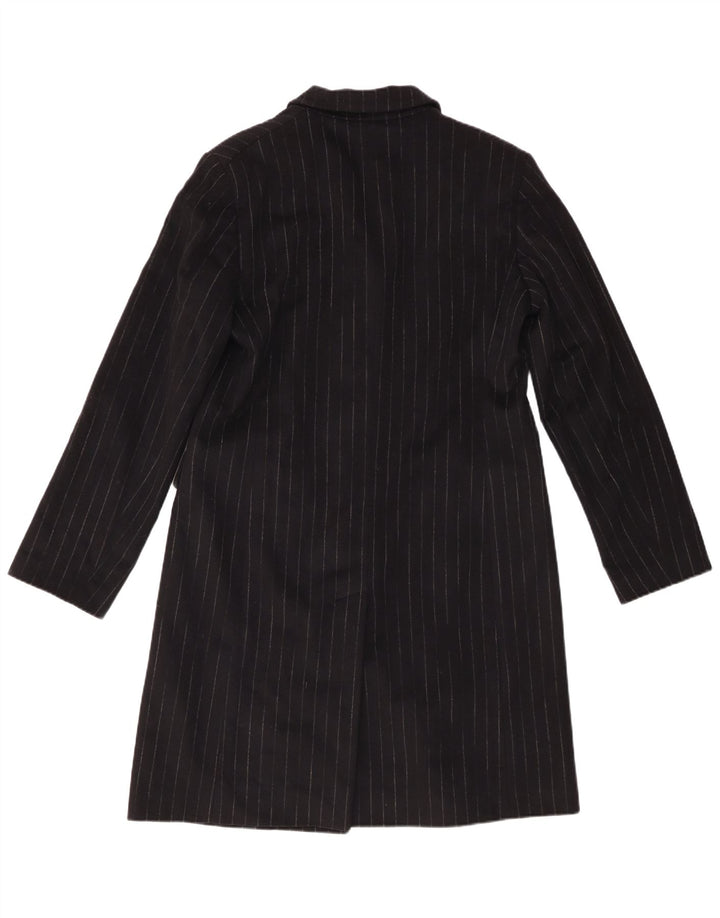 Cerruti Chaqueta tipo blazer larga con 3 botones para mujer EU 46 XL Rayas negras