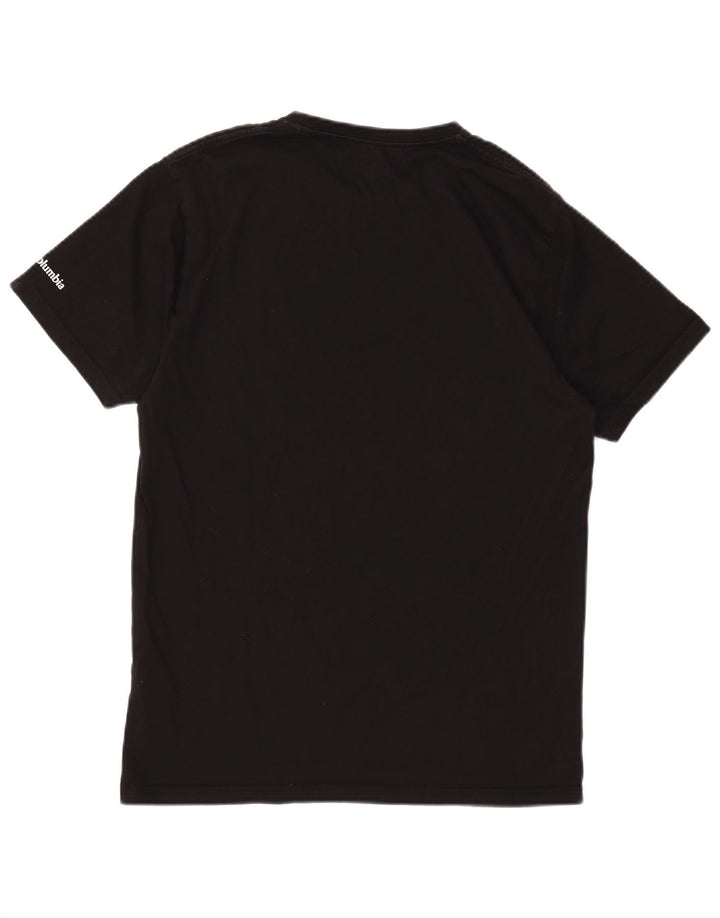 Columbia Camiseta gráfica para hombre Top mediano de algodón negro