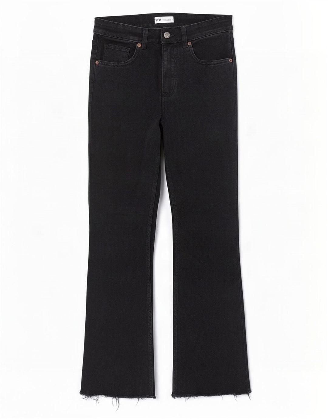 Zara Jeans Rectos Mujer EU 40 Medium W30 L26 Negro
