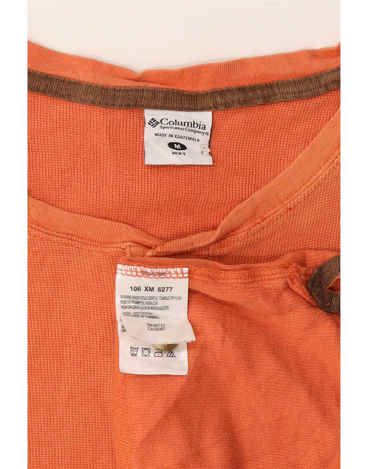 Columbia Camiseta Regular para Hombre Top Medium Naranja Algodón